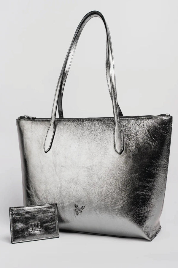 Bolso  Alce Tote Plateado