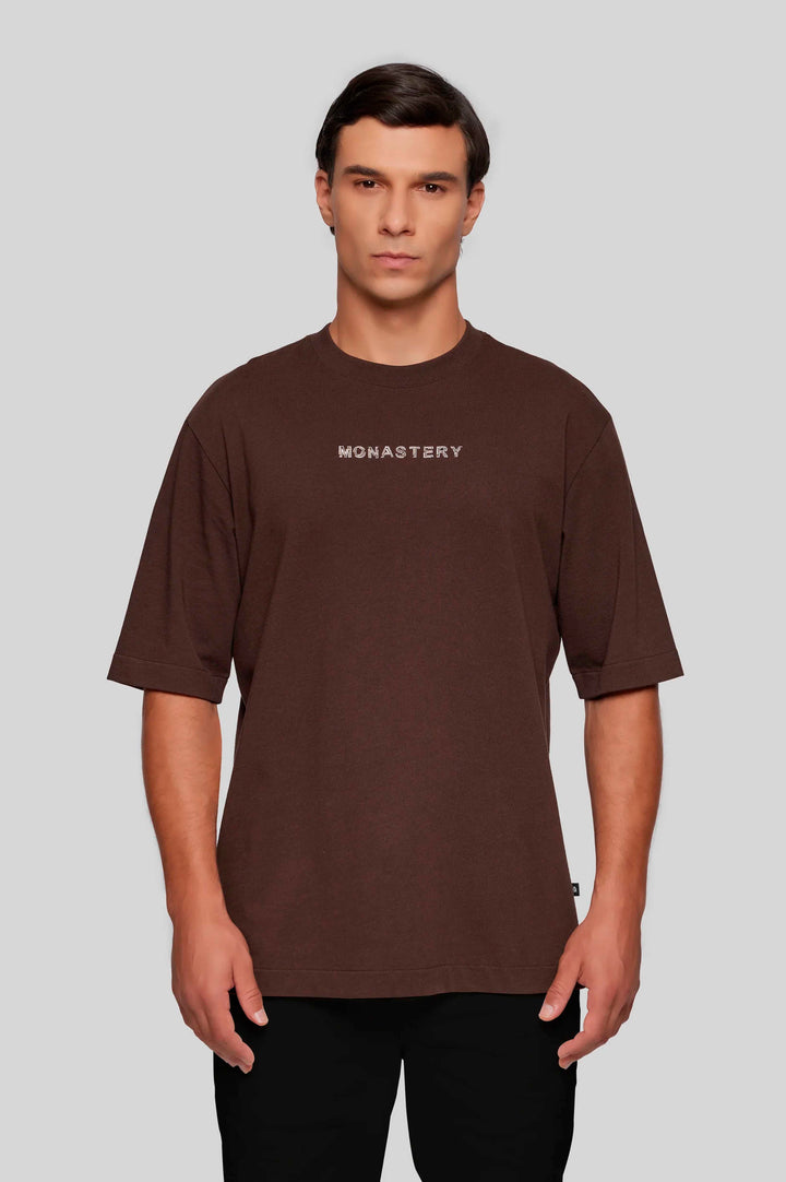 Camiseta hombre Monastery deneb oversize marrón