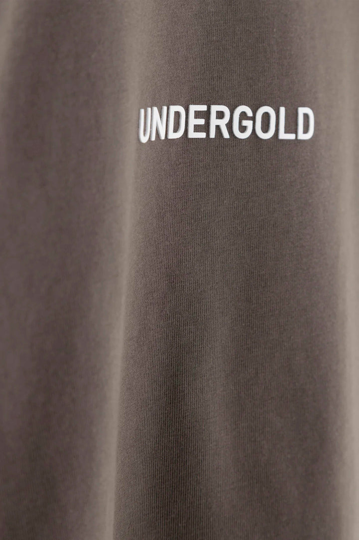 Crop top mujer Undergold baby tee gris