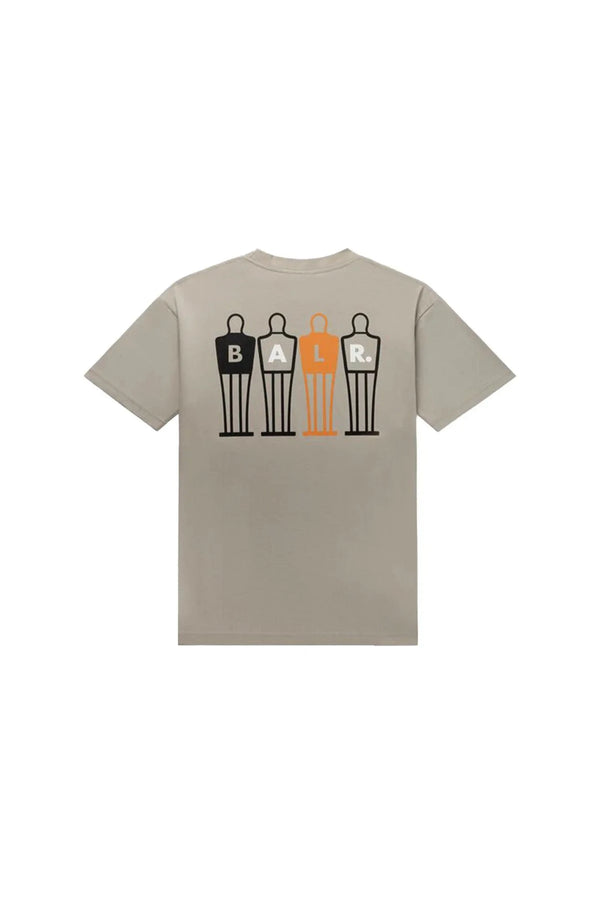 Camiseta Hombre Balr The Wall Box Fit Silver Lining