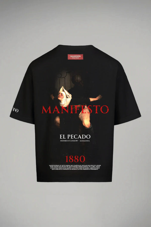 Camiseta Hombre Manifesto El Pecado Negra