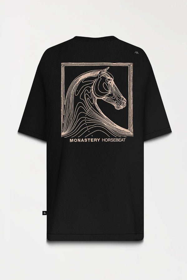 Camiseta Hombre Monastery 7C T - Shirt Oversized Negro