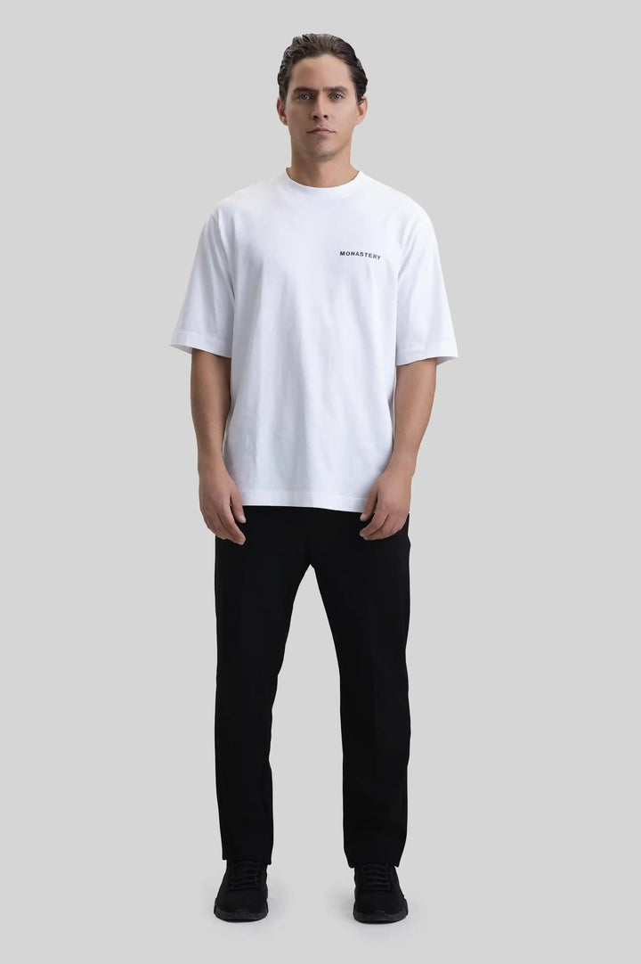 Camiseta Hombre Monastery Ruston Tshirt Oversize Blanca