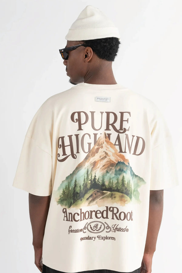 Camiseta Hombre Pure Highland Marfil