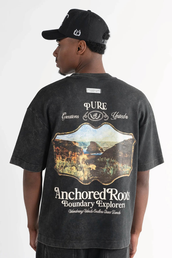 Camiseta Hombre Pure Highland Negro