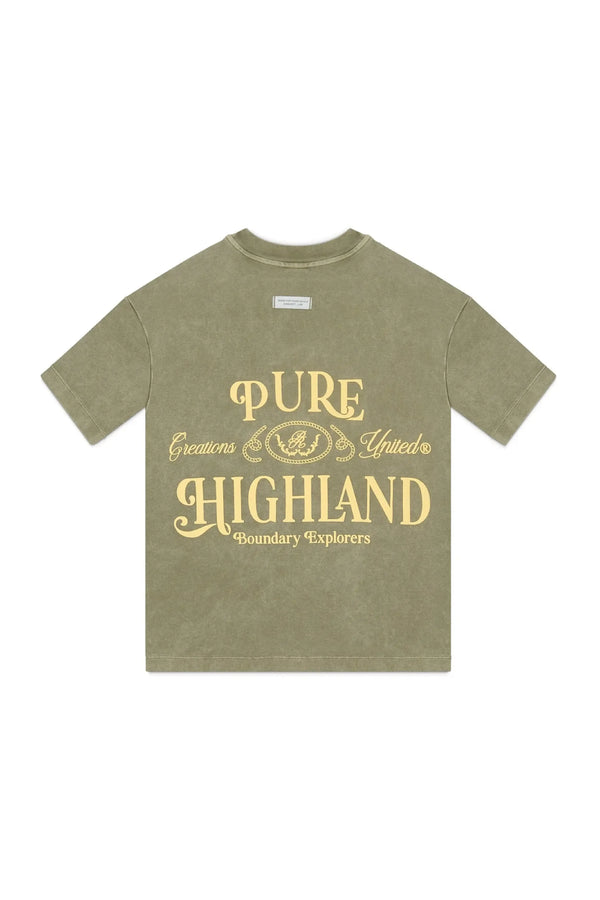 Camiseta Hombre Pure Highland Verde