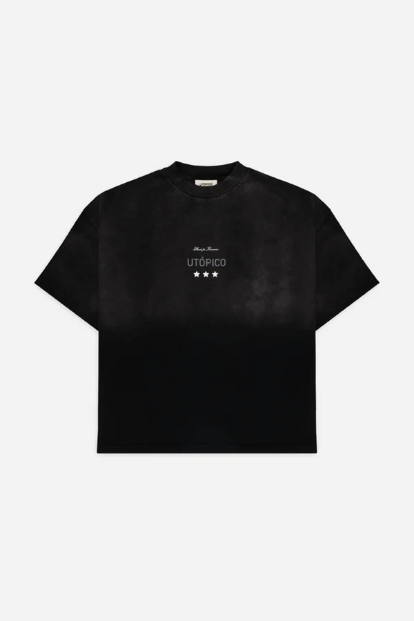 Camiseta Hombre Utópico Gradient Run Negra