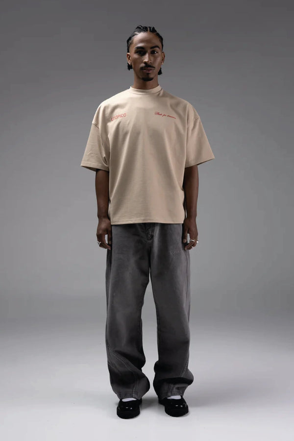 Camiseta Hombre Utópico Timeless Beige