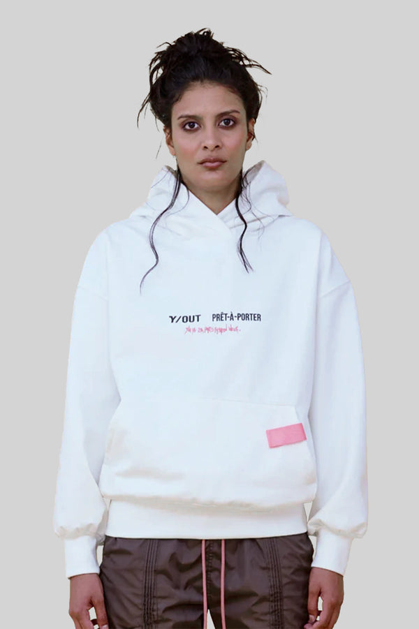 Hoodie Mujer Y/OUT Avenue Blanco