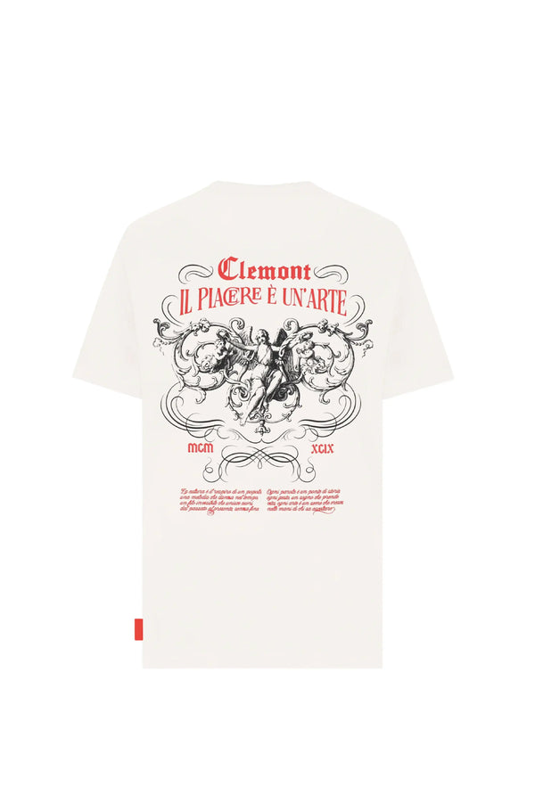Camiseta Hombre Clemont T Shirt Estilo Crema