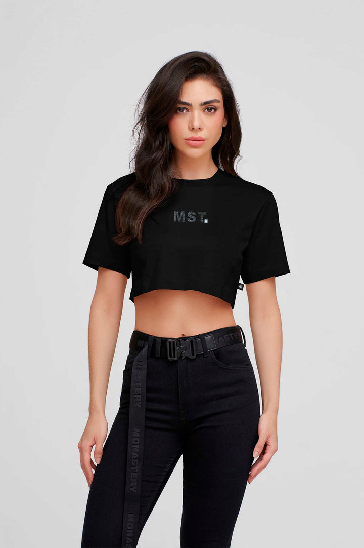 Top mujer Monastery tane oversize negro